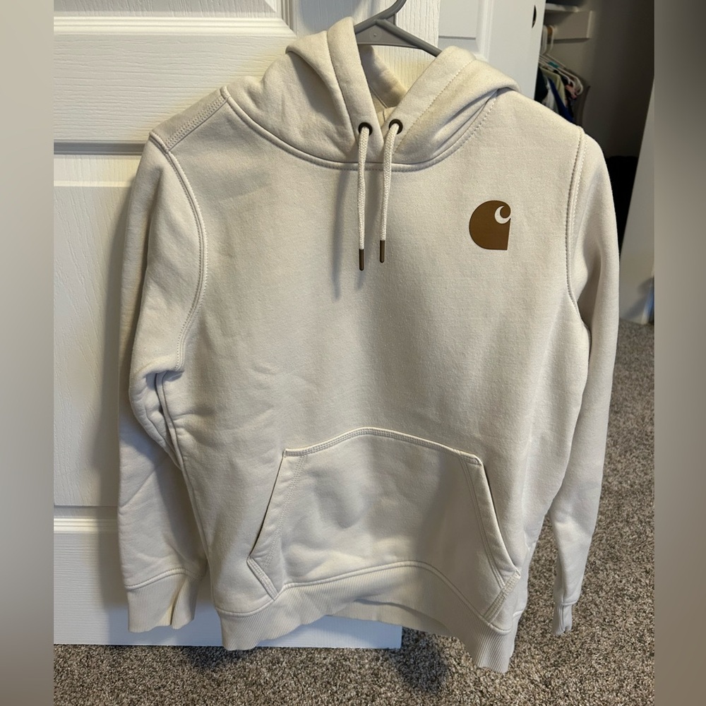 Carhartt Women’s Cream Hoodie Relaxed fit Small